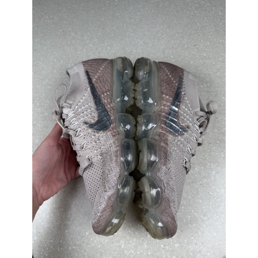 Nike Air VaporMax Flyknit Womens Size 9 849557-202 Running Chrome Sunset Glow - Picture 8 of 10